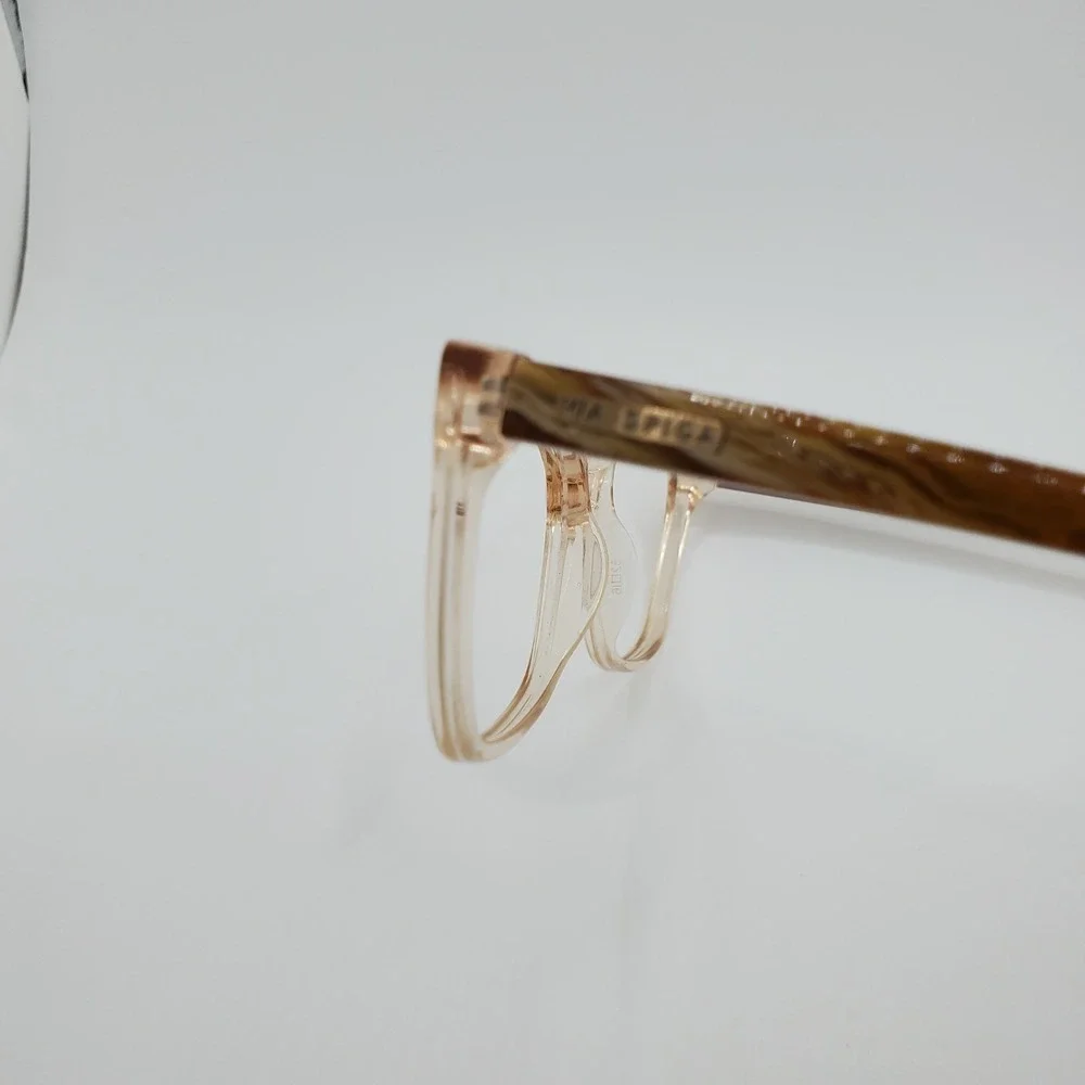Via Spiga Dulcina 600 Eyeglasses Frame Clear Brown Cat Eye Full Rim 52-16-135mm